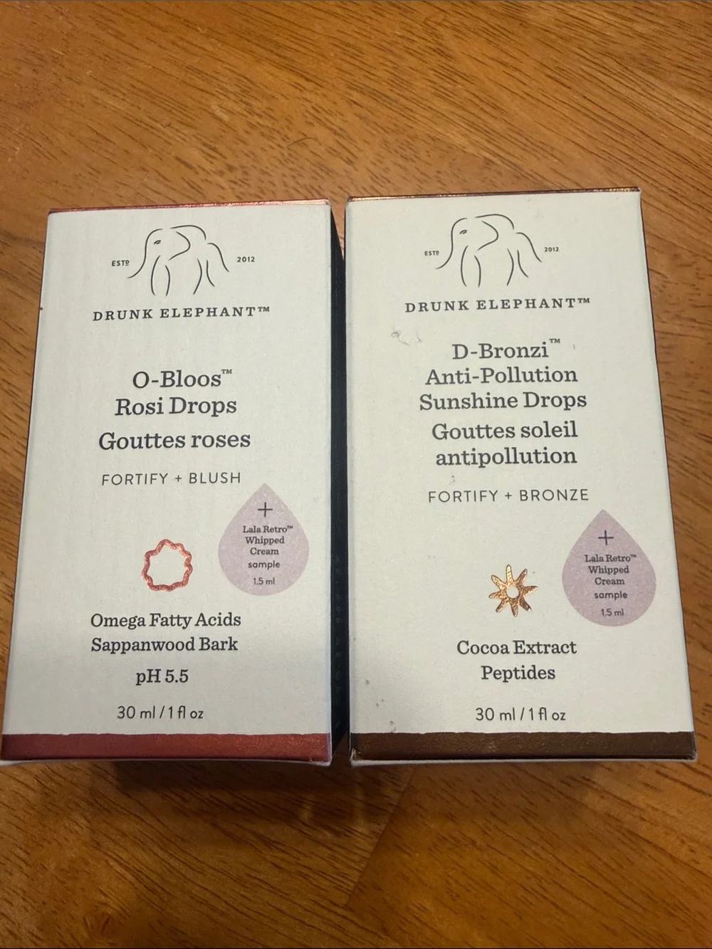 Drunk Elephant Makeup Drops Bundle Blush and Bronze